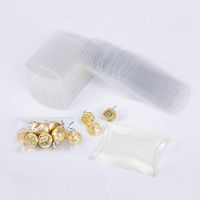 US Wedding Favors® 4.7" x 1.0" x 3.0" 25pcs Clear Plastic Pillow Box Mini Gift Candy Treat Transparent Packing Box Party Favors
