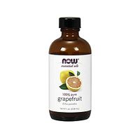 NOW Essential Oils, Grapefruit Oil, Sweet Citrus Aromatherapy Scent, Cold Pressed, 100% Pure, Vegan, Child Resistant Cap, 4-Ounce