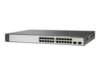 Cisco Catalyst 3750V2-24PS - Switch - L3 - managed - 24 x 10/100 (PoE) + 2 x SFP - rack-mountable - PoE