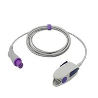 Compatible Artema S&W SL033057 SpO2 Sensor Reusable10 Pins 9.8 ft Connector