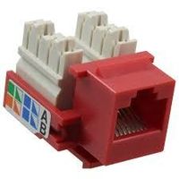 AMP 406372-7 Category 5e 110 Connect Modular Jack - Red