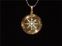 EHM Energy Balance Pendant - Blue Negative Ion Balance Power - Volcanic Lava Nano- Fusion Charm - Electromagnetic Field Protection & Energy Biofield Treatment Aid (Blue)