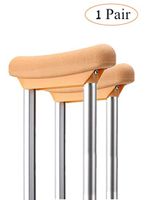 Underarm Crutch Pad, Replacement Medical Cane Cushion Tops, Comfort Foam Slip on Top Grip Support, 2 Pack, Yellow