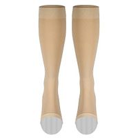 Nuvein Compression Socks for Women and Men, Medical Support Stockings, Beige (Open Toe), Small (20-30 mmHg)