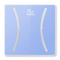 DQIDH Digital Bathroom Scale Smart AP P WeChat Display Bluetooth Measurement Calorie BMI Bluetooth Weight Electronic Body Fat Scale,Blue