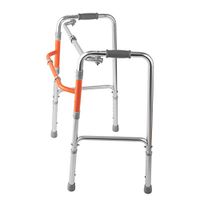 Gflyme Elderly Walker Cane Folding Auxiliary Walking Device Four-Legged Walker