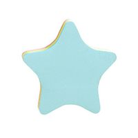 10 Pcs Convenience Stickers Super Self-Stick Notes, Blue, Star