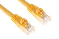 CablesAndKits - Cat6 Ethernet Cable, Booted, Jacket: PVC (cm), 7 ft, Yellow, Pure Copper, RJ45 Computer & Networking Patch Cord