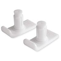 Duro-Med Walker Ski Glides for Enhanced Safety and Stability, Glides Fit Walker Legs with 7/8 and 1 inch Inside Diameter, Pack of 2, White