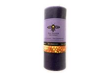 Beeswax pillar candle. Lavender essential oil. Hand poured in USA. 40 hour burn time
