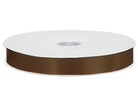 Milk Chocolate Double Faced Satin 7/8"x100 yds 100% Polyester (2 Spools) - WRAPS-DFS5871