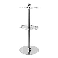 2-tier stainless steel wine cup holder swivel goblet holder swivel cup holder