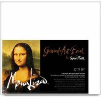 Mona Lisa Gessoed Art Board, Multi-Application Surface, 9 X 12 inches, White (0010305)