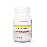 Integrative Therapeutics - Active B-Complex with Folate and Vitamins B1, B2, B3, B5, B6, B7, B12, and Choline Bitartrate for Energy Production - NSF Certified for Sport - Vegan Formula – 60 Capsules