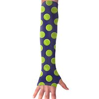 MZ-HY Tennis Balls Unisex Cute Sports Arm Sleeves UV Protection Performance Arm Sleeve (1 Pair)