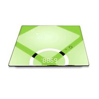 Digital Weighing Scales Scales Bathroom Scales, Rounded Design, Backlit Display, 28cm × 28cm Large Platform CQOZ