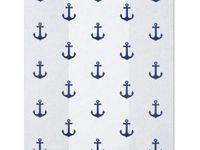 100ct Nautical Navy Blue Anchors 4x2x9" Medium Size Cello Party Treat Food Snack Bags