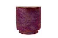 Paddywax Candles Glow Collection Scented Soy Wax Blend Candle in Iridescent Ceramic Pot, Medium- 17 Ounce, Cranberry & Rosé