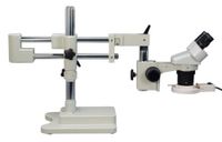 OMAX 20X-40X-80X Binocular Dual-Bar Boom Stand Stereo Microscope with 8W Fluorescent Ring Light