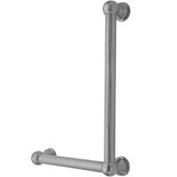 Jaclo G33-24H-12W-LH-PN - G33 24H x 12W 90° Left Hand Grab Bar