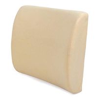 Comfortable Lumbar Back Support Cushion Lower Back Pillow with Elastic Strap for Office Chair,Beige