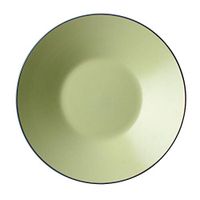 Bowl Western deep Dish/Matte Ceramic Plate/Fresh Salad Plate/Fruit Plate/Soup Plate/Shallow Bowl/Bucket Plate / 12-inch Large disc Household tableware, retro bowl