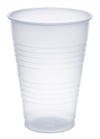 Dart Y14 14 oz Trans Ribbed Wall PS Cup (Case of 1000)