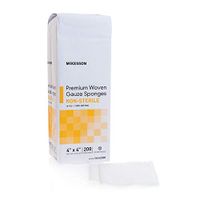 McKesson 16-Ply Gauze Sponge NonSterile 4 X 4" 16442000 10 Pack(s), 200 / Pack