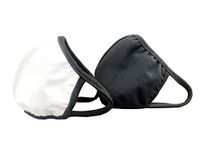 The Classic 2 Pcs Made In Usa Premium Cotton Double Layer Mask Washable Reusable Anti Dust Fashion Face Mouth Masks 3d Design - Protection from Dust, Pollen, Pet Dander (BLACK)