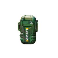 HSada Tough Tesla Lighter - USB Rechargable Portable Mini Plasma Lighter - Outdoor Waterproof Windproof Dual Arc Plasma Lighter Flameless Lighter
