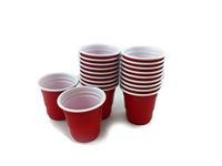 20-Piece Mini Party Shot Glasses, 1.75-Ounce, Red