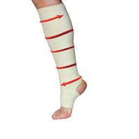 Elastic Garter Hose Ankle Leg Medical Compression Stocking Support (2X-Large)