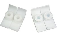 Medical Walker 2 Pairs Durable Ski Pads Glides for Walkers Color White