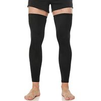N'joy Maklulu Compression Leg Sleeves (1 Pair) 2019 Breathable Fabric with UV Resistance-XXXL(Black)