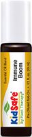 Plant Therapy KidSafe Immune Boom Synergy Pre-Diluted Essential Oil Roll-On. Ready to use! Blend of: Lemon, Palmarosa, Dill, Petitgrain, Copaiba and Frankincense Carteri. 10 ml (1/3 oz).