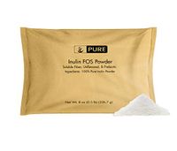 100% Pure Inulin FOS Powder, 8 oz, 2600 mg Serving, Unflavored, Made from Jerusalem Artichoke, Non-GMO, Gluten-Free, Vegan, No Fillers, Made in USA, Lab-Tested, Eco-Friendly Packaging