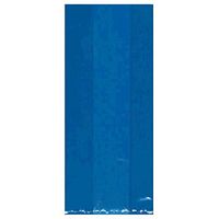 Amscan 379500.10499999998 Party Bags, 9 1/2"H x 4"W x 2 1/4"D, Bright Royal Blue