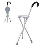 Portable Crutches Chairs Foldable Non-Slip Crutches Seats Comfortable and Practical Suitable for Travel and Hiking Breaks