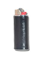 Handcrafted Black Eel Skin Cigarette Lighter Cover Sleeve LCS-1