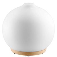 Ellia Adore Essential Oil Aromatherapy Diffuser | Ultrasonic Mist Humidifier, 150 ML Tank, 14 Hour Runtime | BONUS ITEMS  3 Sample Oils, Changing Lights & Uplifting Sounds, Remote Control (White)