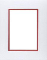 Pack of (5) 11x14 Double Acid Free White Core Picture Mats Cut for 8x10 Pictures in White and Orange
