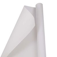 JAM PAPER Gift Wrap - Matte Wrapping Paper - 25 Sq Ft - Matte White - Roll Sold Individually