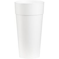 Dart 24J16 Drink Foam Cups, Hot/Cold, 24oz, White, 25 Per Bag (Case of 20 Bags)