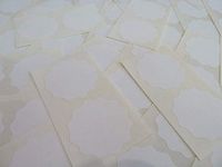 Minilabel 41mm Wavy Edge , Certificate Wafer Company Seal Labels , Stickers For Embossing , Awards & Rewards White
