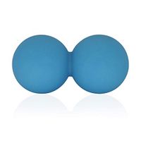 ValueHall Double Massage Ball，Silicone Stress Ball Lacrosse Ball, Yoga Peanut Ball for Muscle Relax, Deep Tissue Massage Tool for Back,Foot,Neck V7046 (Blue)