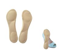 Slim Gel Insoles Arch Support Party Feet for ladies Shoes/High Heels (Cream)