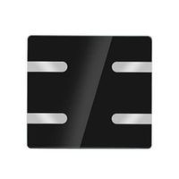 Body Fat Scale Precision Bathroom Scales Measure Weight BMI Body Fat Intelligent Scale Ultra Slim Analyser Bathroom Scales Postal Scales (Color : Black)
