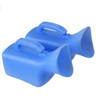 2PCS Blue Portable Bedridden Female Urinal Bottle Women Emergency Plastic Pee Potty 800ML for Car Travel Traffic Jam Outdoor Camping