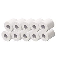 Papafix 12 Roll/Pack Roll Paper Toilet Paper Smooth Soft white Toilet Paper Rolls, 6 count