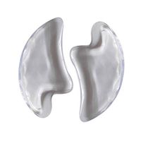 SUPVOX Gua Sha Board Guasha Scraping Massage Tool Neck Scraping Plate Crystal Board Face Care Treatment Therapy Massager Supplies 2Pcs